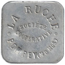 POMPEY - 3.3 - Monnaie de nécessité - Société coopérative La Ruche - 1 franc - TTB+