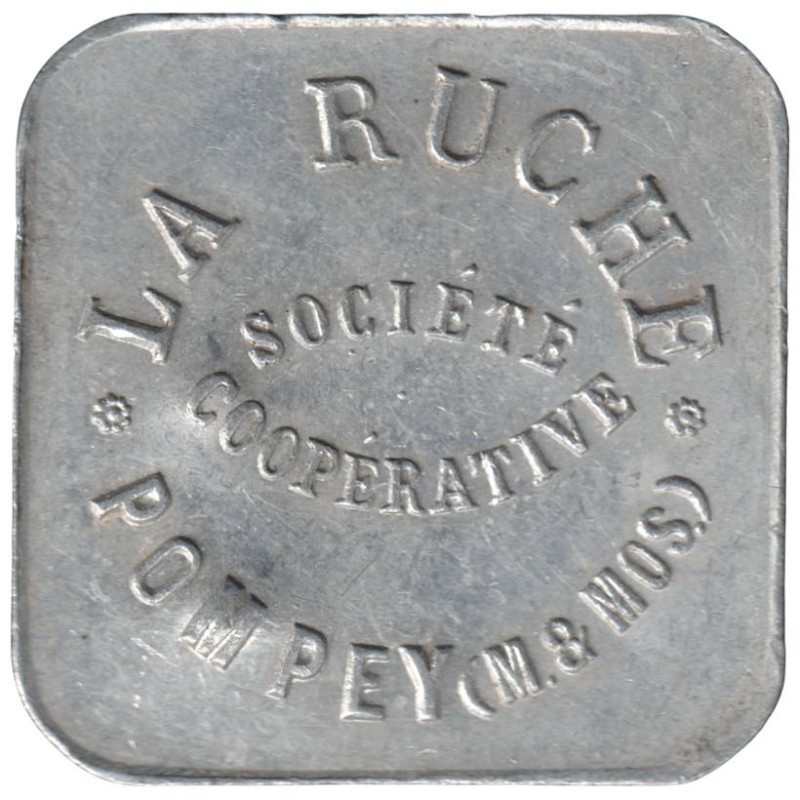 POMPEY - 3.3 - Monnaie de nécessité - Société coopérative La Ruche - 1 franc - TTB+