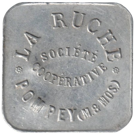 POMPEY - 3.3 - Monnaie de nécessité - Société coopérative La Ruche - 1 franc - TTB+
