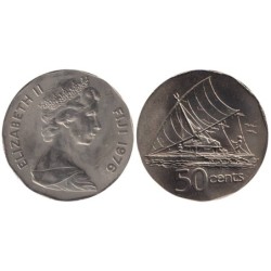 FIDJI - Numiscover Coins of all Nations - KM36 - 50 cents 1976
