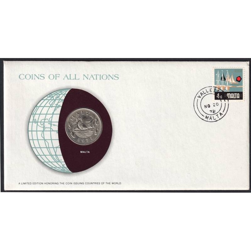 MALTE - Numiscover Coins of all Nations - KM11 - 10 cents 1972