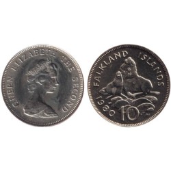 ILES FALKLAND - Numiscover Coins of all Nations - KM5.1 - 10 pence 1980
