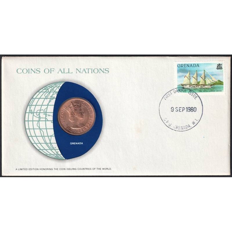 CARAÏBES EST - Numiscover Coins of all Nations - KM3 - 2 cents 1965