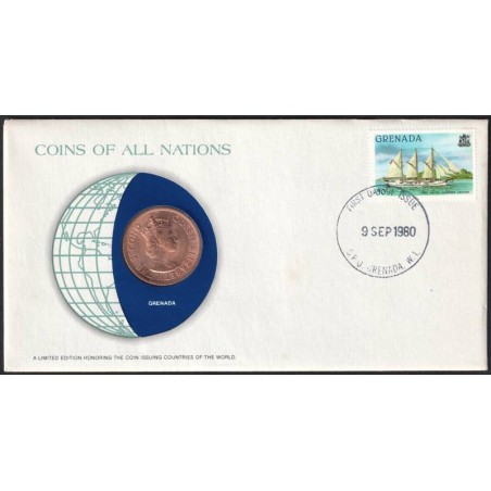 CARAÏBES EST - Numiscover Coins of all Nations - KM3 - 2 cents 1965