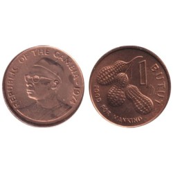 GAMBIE - Numiscover Coins of all Nations - KM8 - 1 butut 1974
