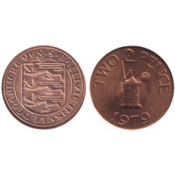 GUERNESEY - Numiscover Coins of all Nations - KM28 - 2 pence 1979