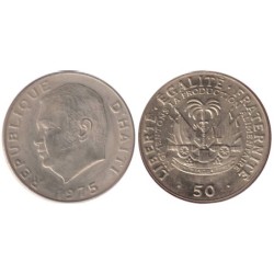 HAITI - Numiscover Coins of all Nations - KM101a - 50 centimes 1975