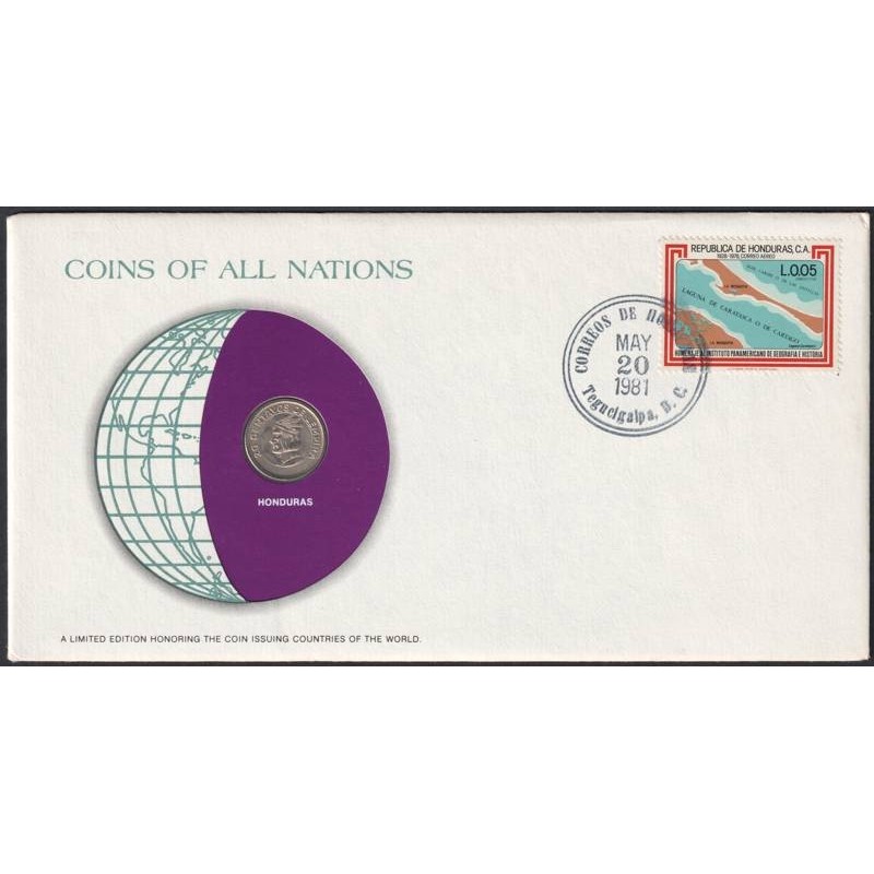 HONDURAS - Numiscover Coins of all Nations - KM81 - 20centavos 1973