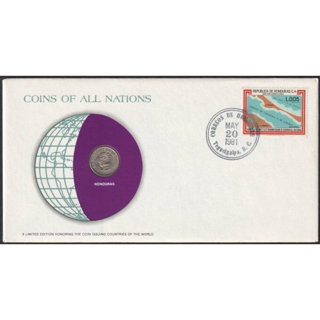 HONDURAS - Numiscover Coins of all Nations - KM81 - 20centavos 1973