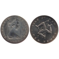 ILE DE MAN - Numiscover Coins of all Nations - KM36.1 - 10 pence 1978