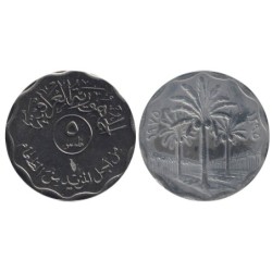 IRAK - Numiscover Coins of all Nations - KM141 - 5 fils 1975