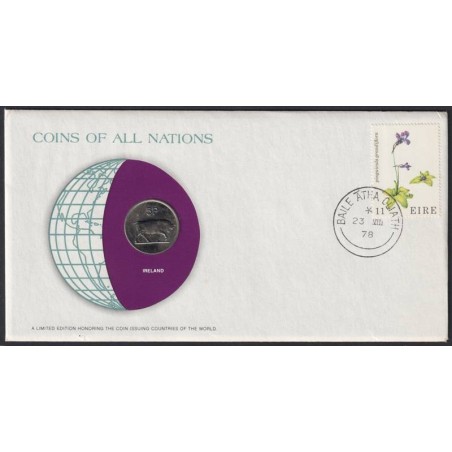 IRLANDE - Numiscover Coins of all Nations - KM22 - 5 pence 1976