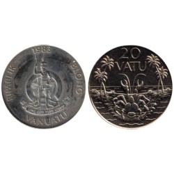 VANUATU - Numiscover Coins of all Nations - KM7 - 20 vatu 1983