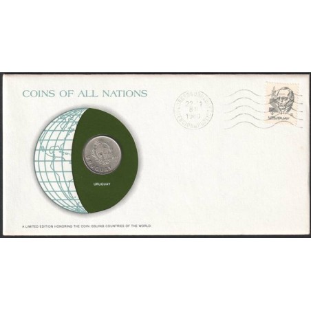 URUGUAY - Numiscover Coins of all Nations - KM74 - 1 nuevo peso 1980