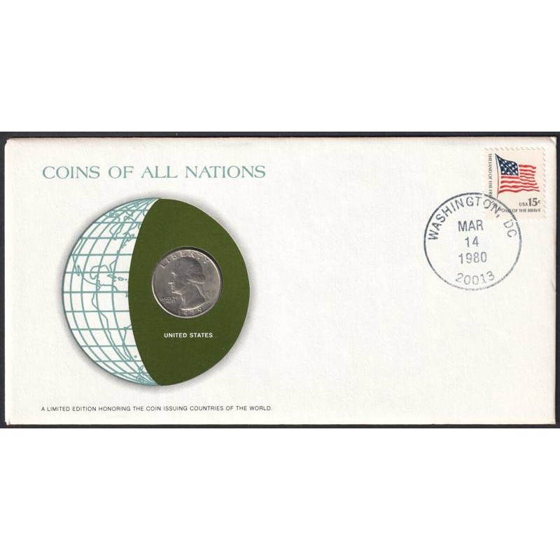 ETATS UNIS D'AMERIQUE - Numiscover Coins of all Nations - KMA164a - quarter dollar 1979