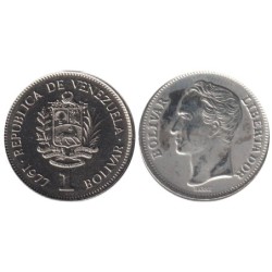 VENEZUELA - Numiscover Coins of all Nations - Y52 - 1 bolivar 1977