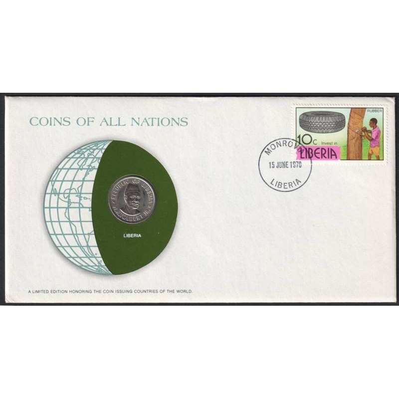 LIBERIA - Numiscover Coins of all Nations - KM30 - 25 cents 1976