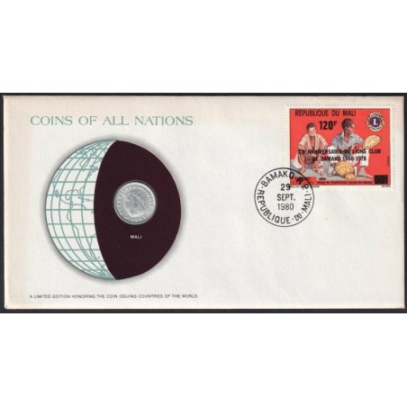 MALI - Numiscover Coins of all Nations - KM2 - 5 francs 1961