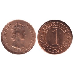 ILE MAURICE - Numiscover Coins of all Nations - KM31 - 1 cent 1975
