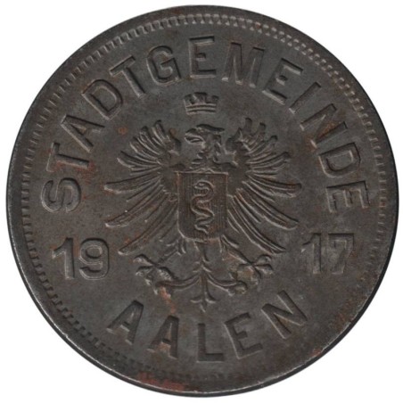 ALLEMAGNE - AALEN - 2.6 - Monnaie de nécessité - 50 pfennig 1917