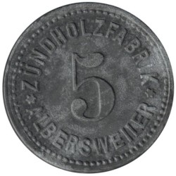 ALLEMAGNE - ALBERSWEILER - Monnaie de nécessité - 5 pfennig