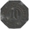 ALLEMAGNE - AMBERG - GEBRÜDER BAUMANN - Monnaie de nécessité - 10 pfennig