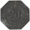 ALLEMAGNE - AMBERG - GEBRÜDER BAUMANN - Monnaie de nécessité - 20 pfennig