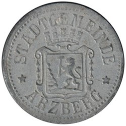ALLEMAGNE - ARZBERG - 22.2 - Monnaie de nécessité - 10 pfennig 1917