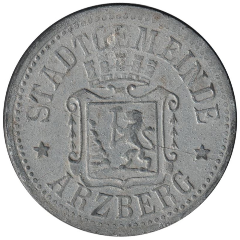 ALLEMAGNE - ARZBERG - 22.2 - Monnaie de nécessité - 10 pfennig 1917