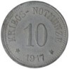 ALLEMAGNE - ARZBERG - 22.2 - Monnaie de nécessité - 10 pfennig 1917