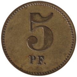 ALLEMAGNE - ANNWEILER - ULLRICH'SCHEN FABRIKEN - 5 pfennig