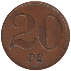ALLEMAGNE - ANNWEILER - ULLRICH'SCHEN FABRIKEN - 20 pfennig