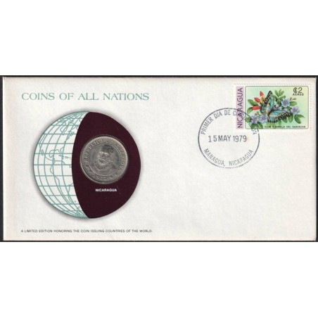 NICARAGUA - Numiscover Coins of all Nations - KM26 - 1 cordoba 1972