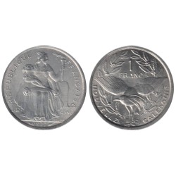 NOUVELLE CALEDONIE - Numiscover Coins of all Nations - KM10 - 1 francs 1977