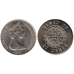 ILES SALOMON - Numiscover Coins of all Nations - KM5 - 20 cents 1977