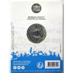 FRANCE - Blister - 10 euros - Astérix n° II - Sens de la fête - partiellement colorisée - 2022