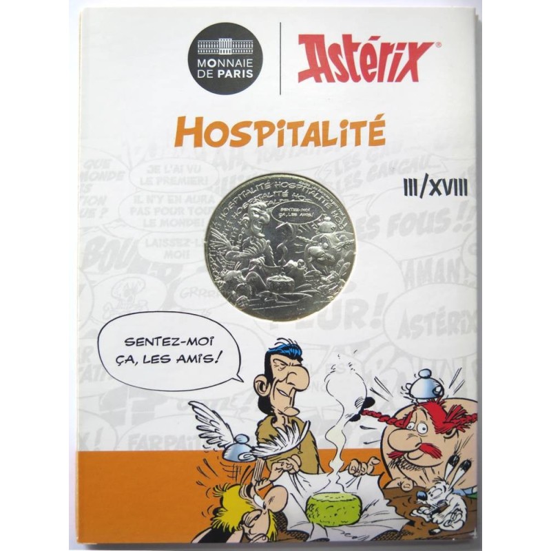 FRANCE - Blister - 10 euros - Astérix n° III - Hospitalité - 2022