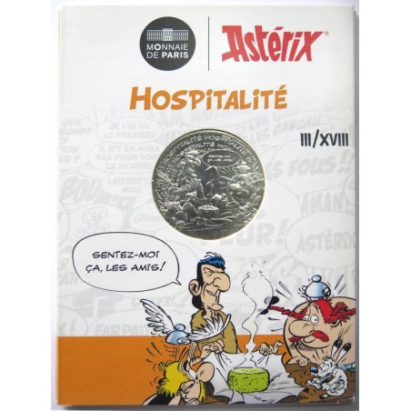 FRANCE - Blister - 10 euros - Astérix n° III - Hospitalité - 2022