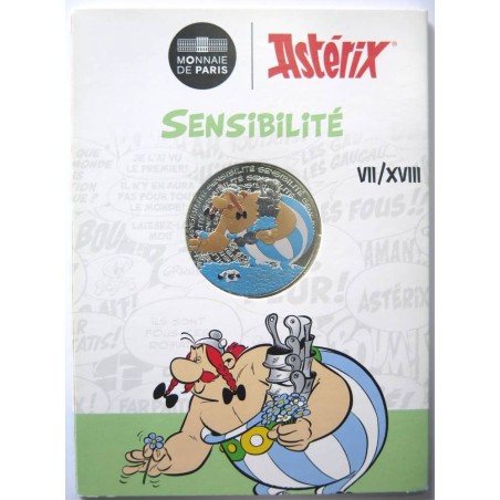FRANCE - Blister - 10 euros - Astérix n° VII - Sensibilité - partiellement colorisée - 2022