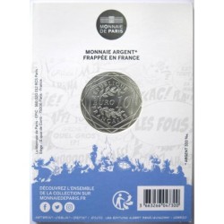 FRANCE - Blister - 10 euros - Asterix n° XV - Sagesse - partiellement colorisée - 2022