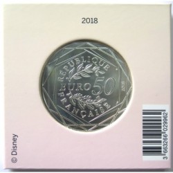 FRANCE - Blister - 50 euros - Mickey Mouse - Mickey et la France - Montmartre - 2018