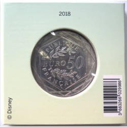 FRANCE - Blister - 50 euros - Mickey Mouse - Mickey et la France - Champs-Elysées - 2018