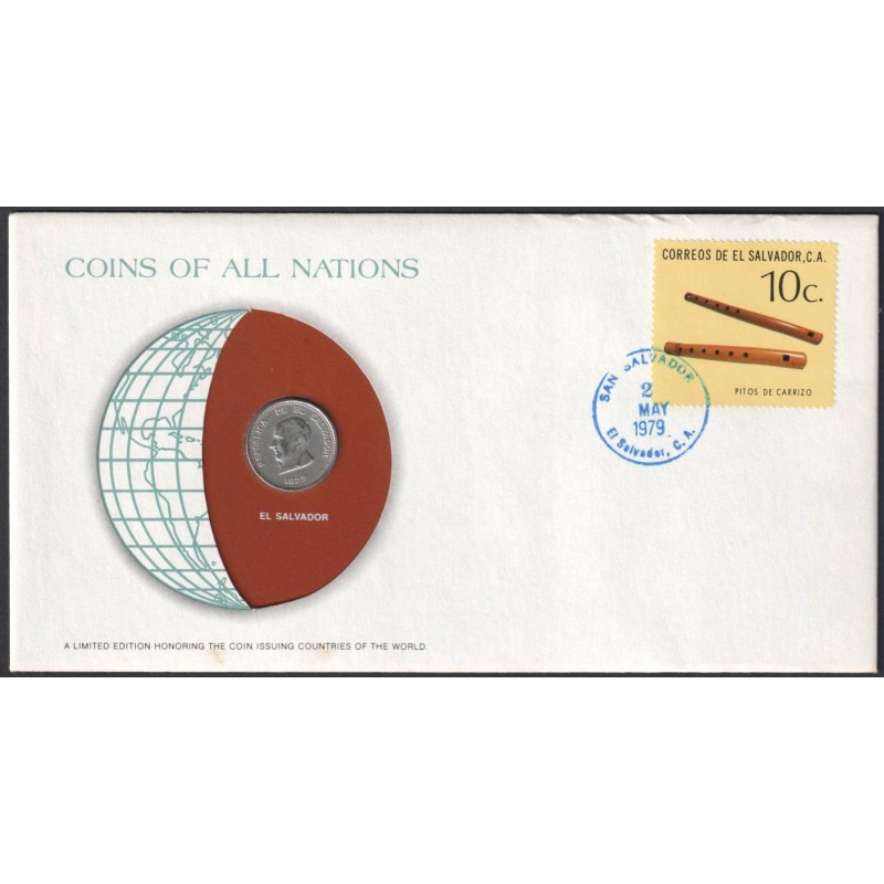 EL SALVADOR - Numiscover Coins of all Nations - KM140.2 - 50 centavos 1977