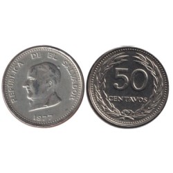 EL SALVADOR - Numiscover Coins of all Nations - KM140.2 - 50 centavos 1977
