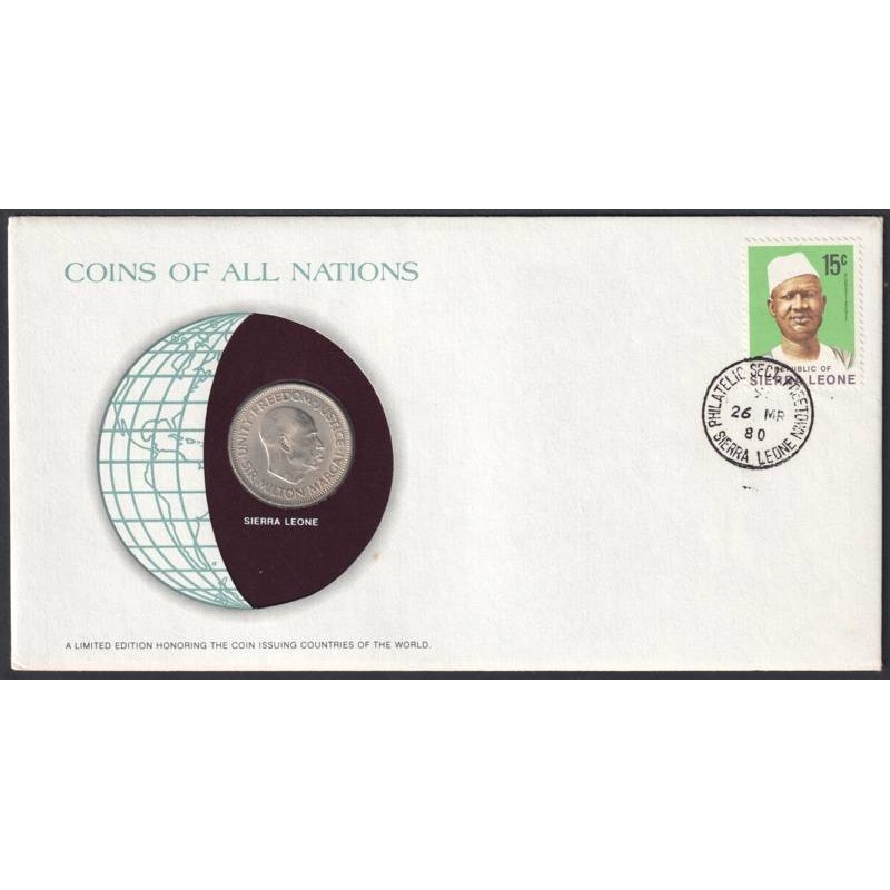 SIERRA LEONE - Numiscover Coins of all Nations - KM20 - 20 cents 1964