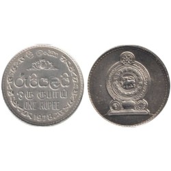 SRI LANKA - Numiscover Coins of all Nations - KM136.1 - 1 rupee 1978