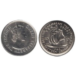 CARAÏBES EST - Numiscover Coins of all Nations - KM5 - 10 cents 1965