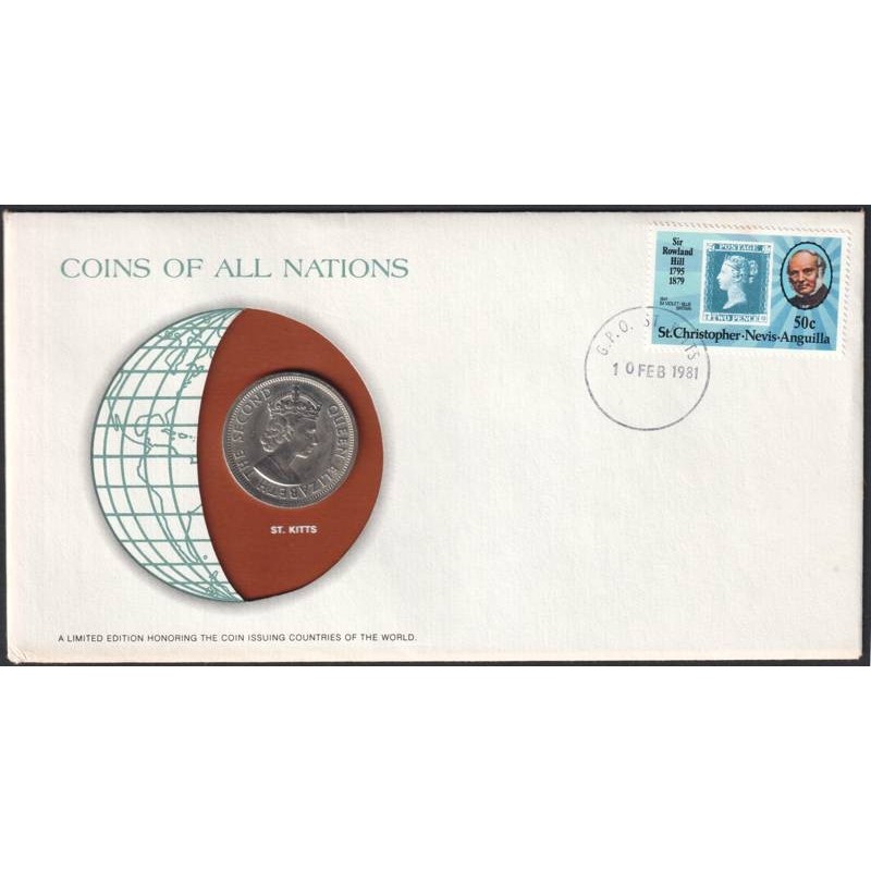 CARAÏBES EST - Numiscover Coins of all Nations - KM7 - 50 cents 1965