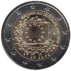 ALLEMAGNE - 2 euros commémorative - 30 ans du Drapeau Européen - 2015 G