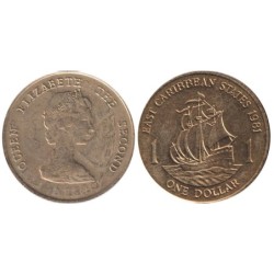 CARAÏBES EST - Numiscover Coins of all Nations - KM15 - 1 dollar 1981